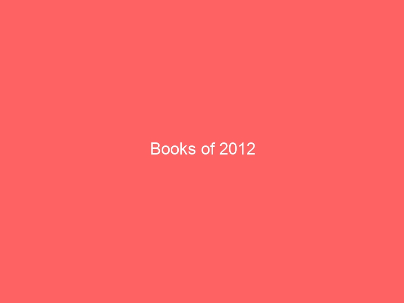 Books of 2012