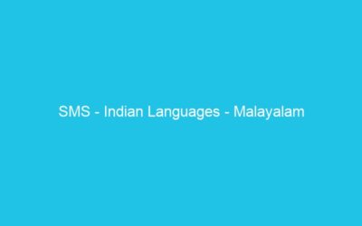 SMS – Indian Languages – Malayalam