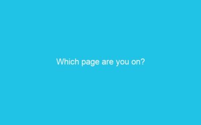 Which page are you on?
